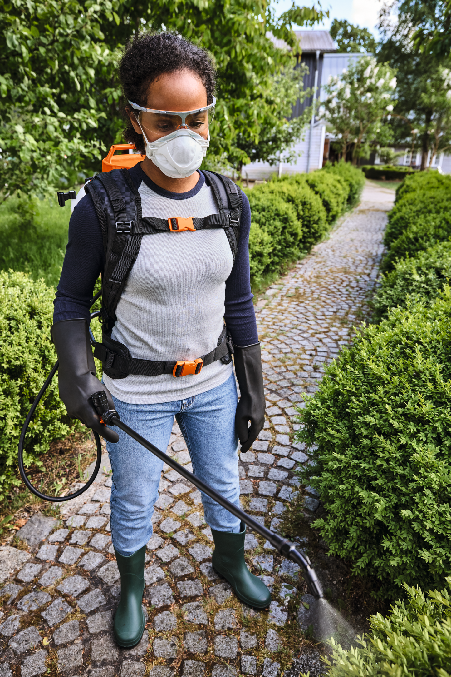 STIHL Rückentragbares Akku-Spritzgerät SGA 60.0 Einzelgerät in Aktion