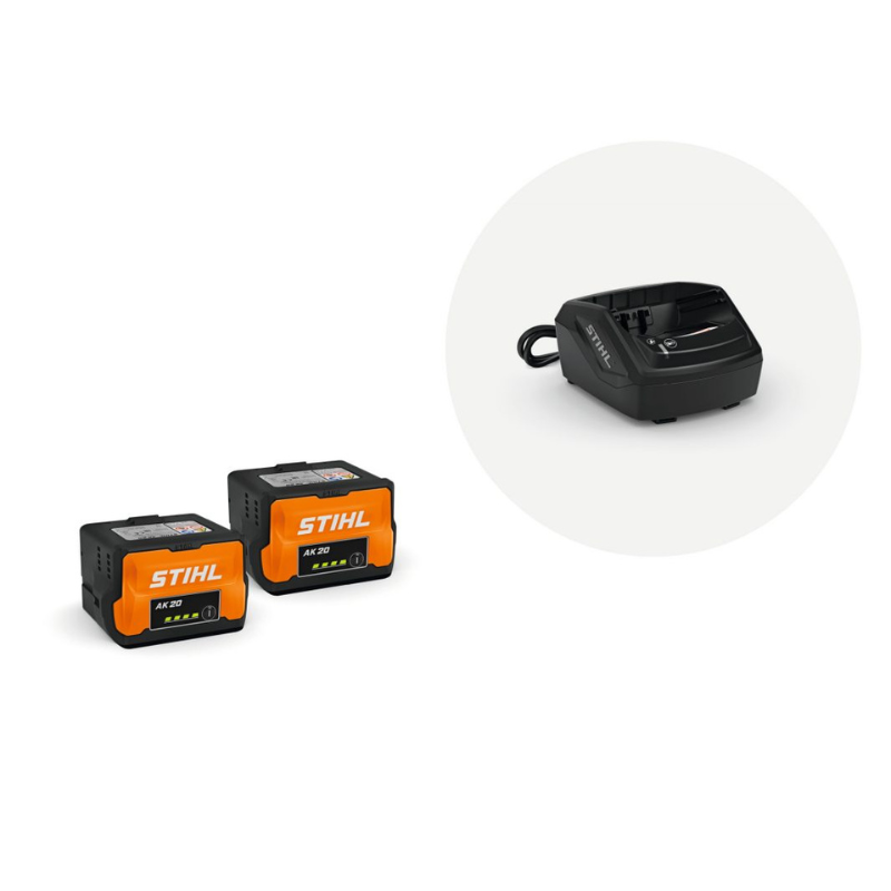 Stihl Starterset Plus - 2x Akku AK 20 und 1x Ladegerät AL 101