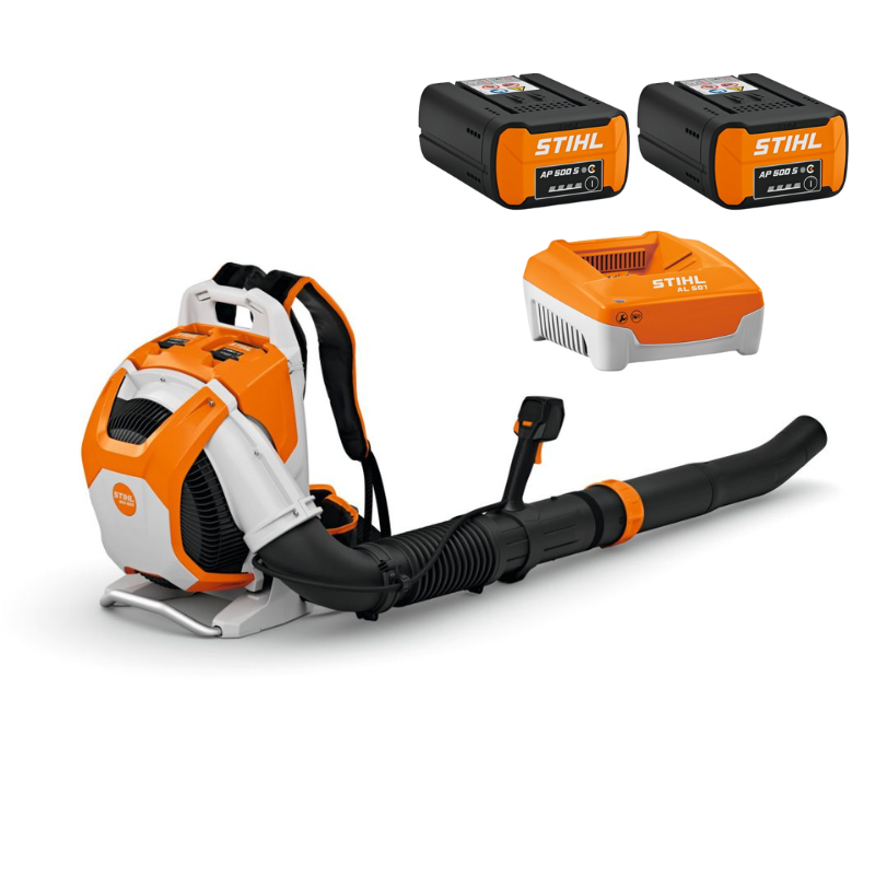 Stihl Rückentragbarer Akku-Laubbläser BRA 600 mit 2 x Akku und 1 x Ladegerät