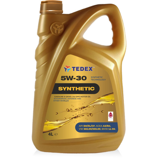 Tedex Synthetisches Motoröl API: SM/CF SAE: 5W-30 - 4 Liter