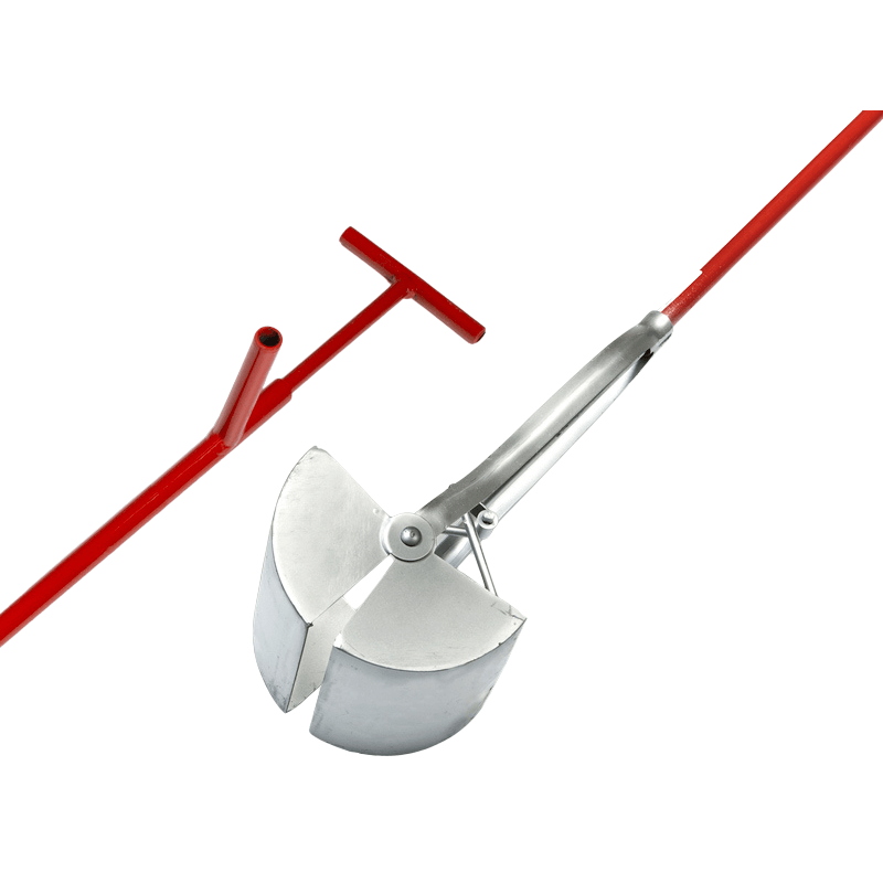 Easygrab Brunnenschaufel 20 cm Quadratisches Modell - mit 150 cm Stiel - Jetzt Easygrab bei kaisers.jetzt