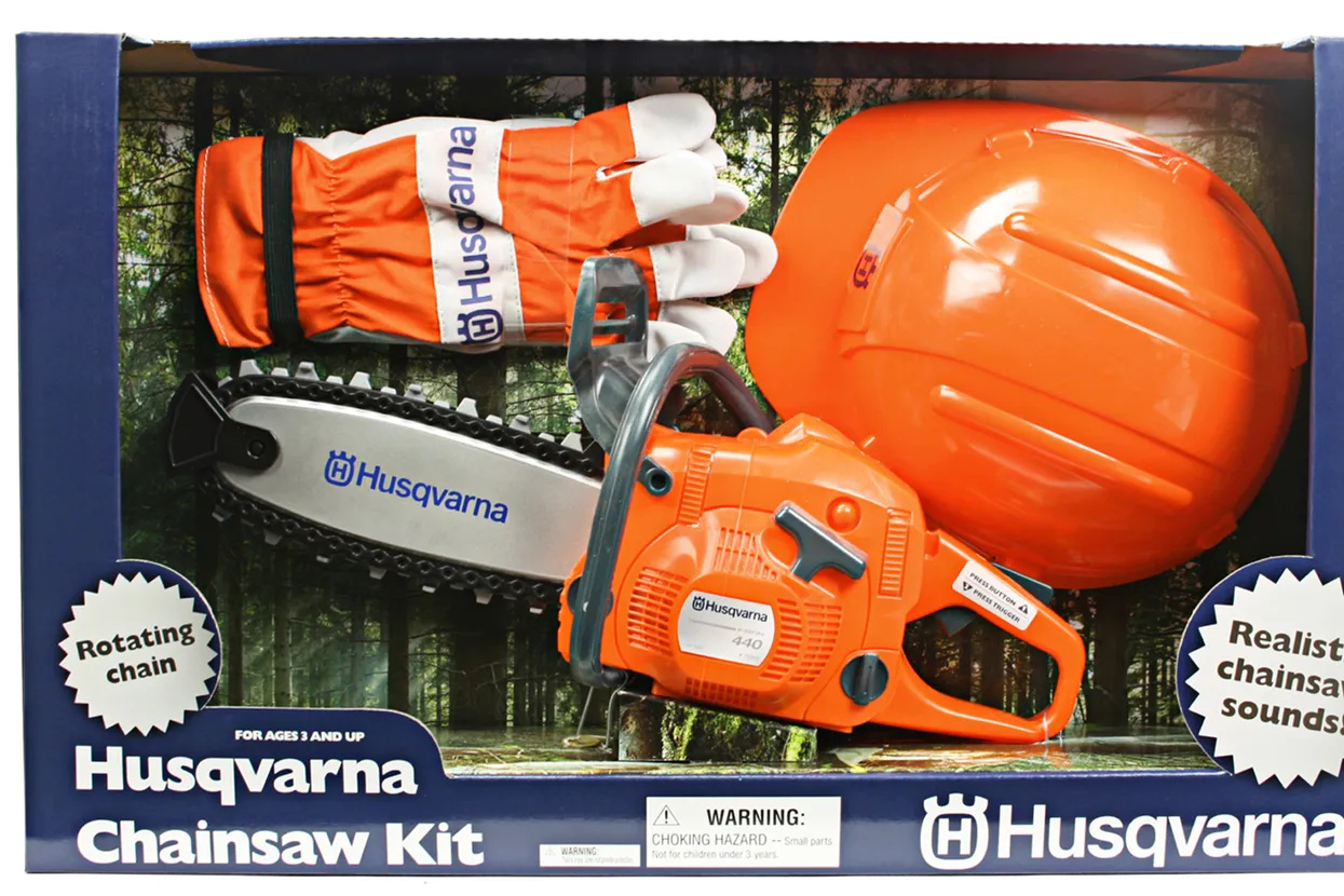 Husqvarna Spielzeug-Kettensäge-Set – Kinderspielzeug