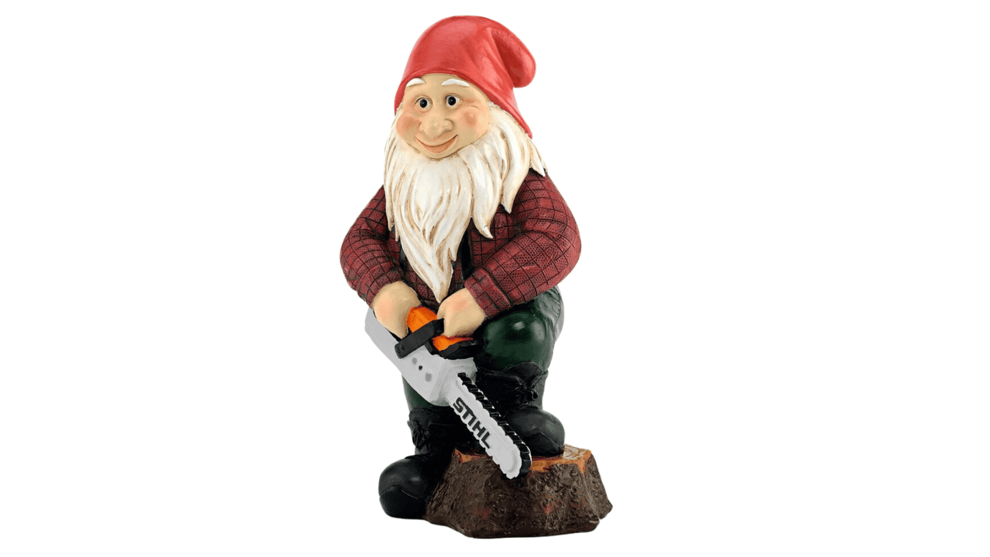 Stihl Gartenzwerg mit Kettensäge - Jetzt Stihl bei kaisers.jetzt