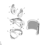 STIHL 0000-884-9711 Schweißband positie 4 technische tekening