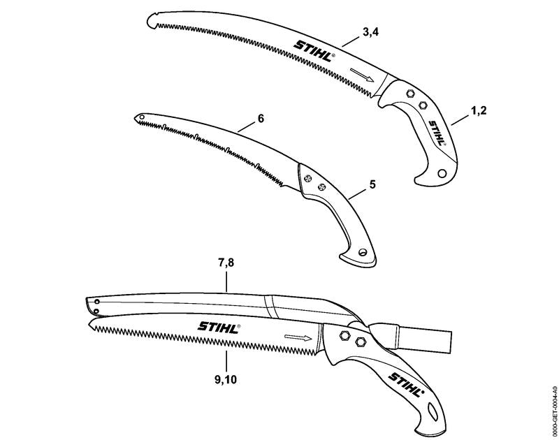 STIHL 0000-881-9903 Sägeblatt positie 9 technische tekening