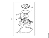 STIHL 0000-430-3601 Deckel positie 3 technische tekening