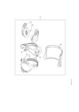 STIHL 0000-889-9027 Gesichtsschutz, Scheibe positie 8 technische tekening