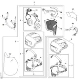 STIHL 0000-889-9070 Adapter für Gehörschutzkapseln ADVANCE positie 11 technische tekening
