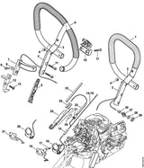 STIHL 1140-791-1900 Griffrohrhalter positie 10 technische tekening