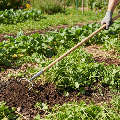 Atlas Bügelhacke geschmiedet 15 cm - mit 170 cm Stiel