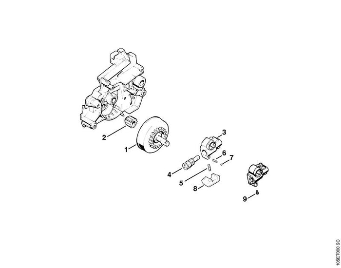 STIHL 9516-003-1220 Kugel DIN5401-3 positie 7 technische tekening