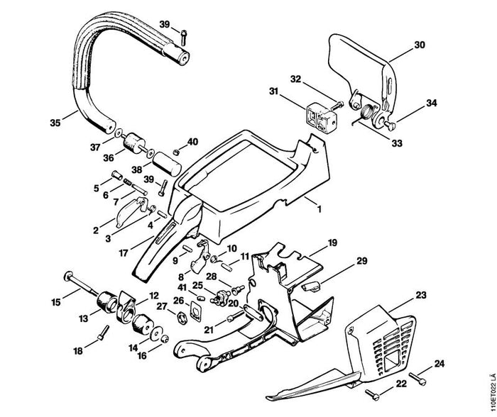 STIHL 9373-542-2610 Stift DIN7-5h11x18 positie 11 technische tekening