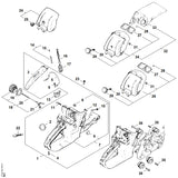 STIHL 1118-358-7700 Schlauch positie 16 technische tekening
