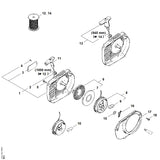 STIHL 1119-084-7800 Segment positie 17 technische tekening