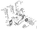 STIHL 1117-195-3500 Feder positie 9 technische tekening