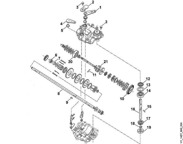 STIHL 9503-003-0132 Kugellager 6200 positie 14 technische tekening