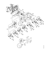 STIHL 1122-647-2401 Feder positie 16 technische tekening