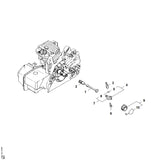 STIHL 1123-640-3201 Ölpumpe 0,65 positie 3 technische tekening