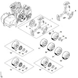 STIHL 1121-162-3205 Mitnehmer positie 7 technische tekening