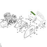 STIHL 1123-792-5505 Buchse positie 14 technische tekening