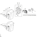 STIHL 1123-120-0606 Vergaser C1Q-S84H positie 7 technische tekening