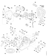 STIHL 1124-140-1003 Filterdeckel positie 60 technische tekening