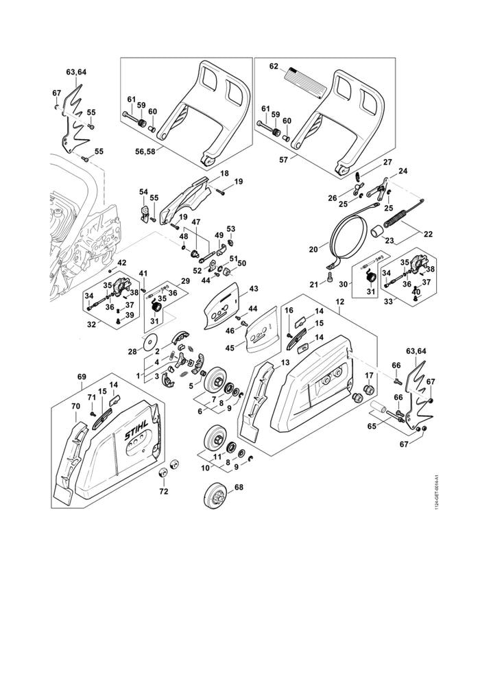 STIHL 1124-162-8901 Scheibe positie 28 technische tekening