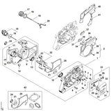 STIHL 1125-007-1036 Satz Seitliche Kettenspannung positie 33 technische tekening