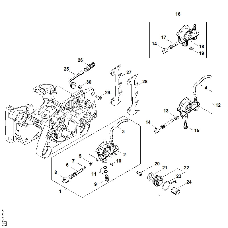 STIHL 0000-993-0510 Ring positie 24 technische tekening