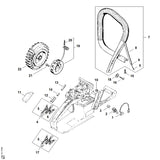 STIHL 1124-442-0400 Isolierschlauch 160 mm positie 8 technische tekening