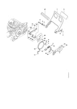 STIHL 9022-341-1080 Schraube IS-M5x35x22-10.9 positie 5 technische tekening