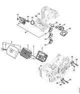 STIHL 1129-120-0653 Vergaser C1Q-S126D positie 8 technische tekening