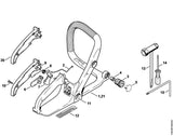 STIHL 1130-791-0600 Griffschale positie 20 technische tekening