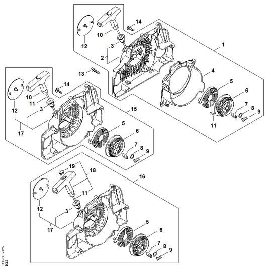 STIHL 1130-084-7801 Segment positie 4 technische tekening