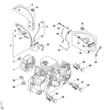 STIHL 1130-440-2203 Masseleitung positie 20 technische tekening