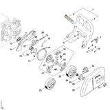 STIHL 1130-021-1100 Deckel positie 14 technische tekening