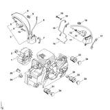 STIHL 1130-400-1310 Zündmodul positie 11 technische tekening