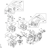 STIHL 1130-124-3204 Luftleitplatte positie 14 technische tekening