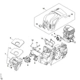 STIHL 1130-120-0612 Vergaser C1Q-S286D positie 8 technische tekening