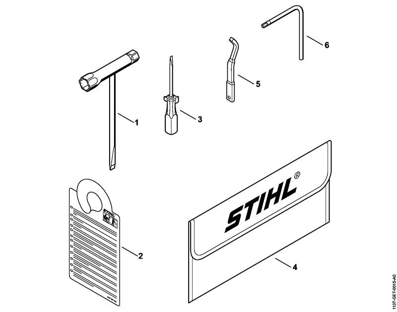 STIHL 0457-927-0002 Anhänger TopHandle positie 2 technische tekening