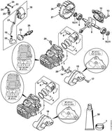 STIHL 1137-020-1206 Zylinder mit Kolben Ø 37 mm positie 2 technische tekening
