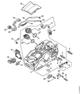 STIHL 1137-351-4003 Isolierplatte positie 15 technische tekening