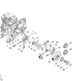 STIHL 1128-647-0606 Pumpenkolben 0,8 positie 5 technische tekening