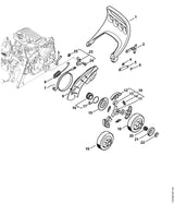 STIHL 1123-640-2073 Kettenrad 3/8" Picco 6Z positie 18 technische tekening