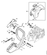 STIHL 1139-140-4702 Haube positie 20 technische tekening