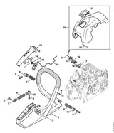 STIHL 1139-792-2901 AV-Lagerstopfen positie 5 technische tekening