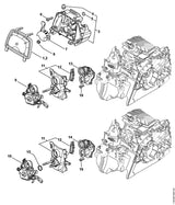 STIHL 1139-121-2501 Schieber positie 12 technische tekening