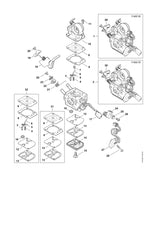 STIHL Z010001K007 Vergaser Reparatur Kit RB-299 positie 32 technische tekening