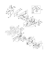STIHL 1140-007-2500 Satz Ringkettenrad 3/8" 7Z positie 6 technische tekening