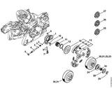 STIHL 1121-640-7111 Schnecke positie 11 technische tekening